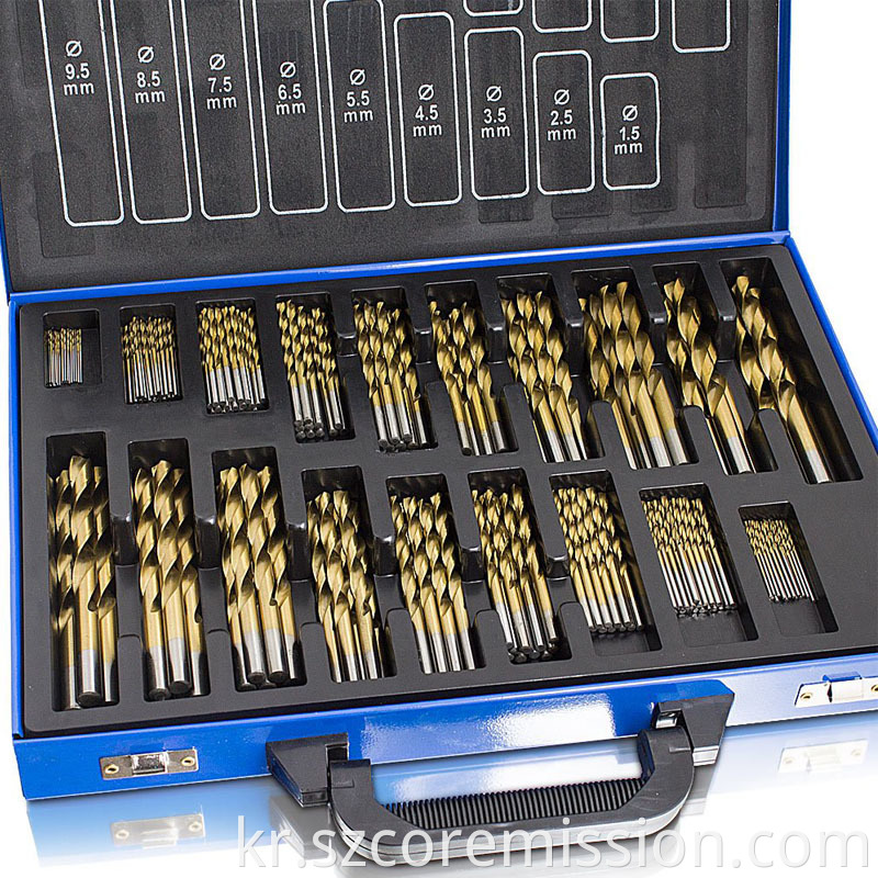 Rolled Edge Ground Cobalt Metric Drill Bit Set